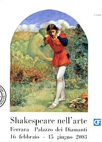 entrance ticket for the Shakespearian exhibition in Ferrara