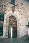 The gates of Palazzo Ducale in Gubbio - Romeo's departure to Mantua was shot there