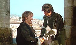 Morning after the ball. Mercutio and Benvolio are in the place in reality called la Logia dei Tiratori . Gubbio