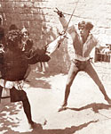 The fight between Romeo and Tybalt in the film 