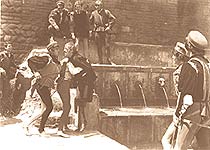 Mercutio's fountain in the film
