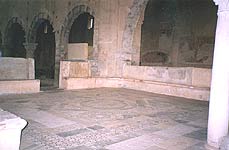  San PIetro.  Mosaic floor  before the altar -  wedding place in the film