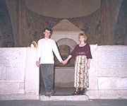 before the altar inf San Pietro. Olga and Vladimir